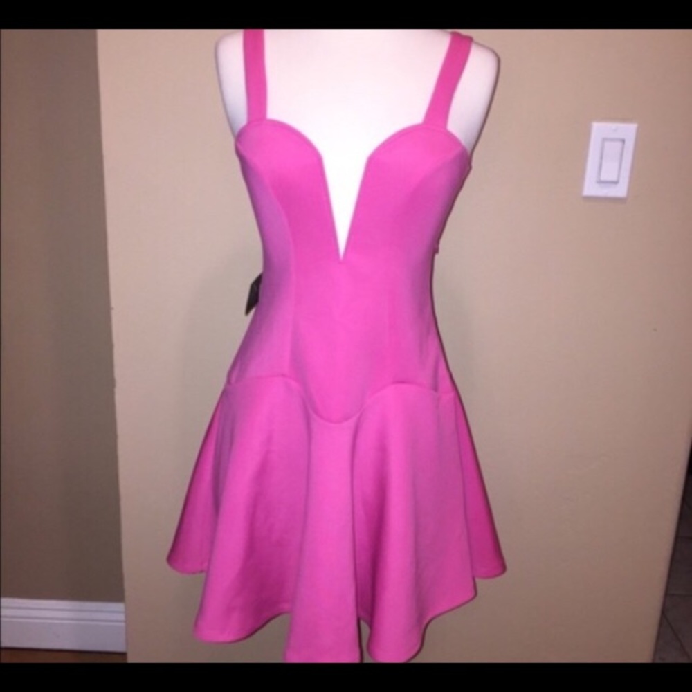 NEW Sz S Nasty Gal Deep V Neck Dress